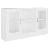Vitrine Cabinet White 120x30.5x70 cm Engineered Wood 802786