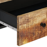 Highboard with Drawer 60x33x100 cm Solid Wood Mango&Iron 352933