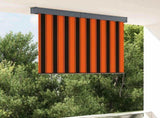 145972 Outdoor Roller Blind 140x250 cm Orange and Brown