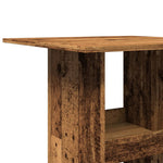 ZNTS Bar Table with Storage Old Wood 60x60x102 cm Engineered Wood 854335