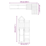 Outdoor Playset Impregnated Wood Pine 3156873