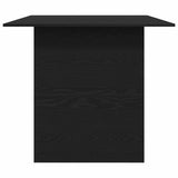 Dining Table Black Oak 180x90x76 cm Engineered Wood 862430