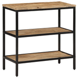 Console Table 70x35x70 cm Solid Rough Wood Mango 374072