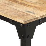 Dining Table 200x100x76 cm Rough Mango Wood 321976