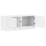 TV Cabinet High Gloss White Engineered Wood 897779