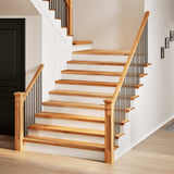 Stair Treads 8 pcs Light Brown 110x30x2 cm Solid Wood Oak 3282975