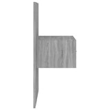 Bed Headboard with Cabinets Grey Sonoma Engineered Wood 3115730