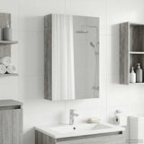 Bathroom Mirror Cabinet with Door Grey Sonoma 30 x 10.5 x 50 cm 889012
