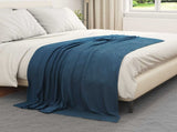 Throw Blankets 24 pcs Navy Blue 170 x 130 cm Fleece 42017101