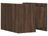 Bedside Cabinet Brown Oak 45x50x50 cm Engineered Wood 848303