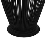 Hanging Candle Lantern Holder Bamboo Black 95 cm 246812