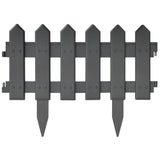 ZNTS Lawn Edgings 25 pcs Anthracite 10 m PP 314683