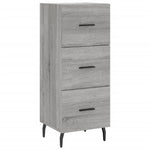 Highboard Grey Sonoma 34.5x34x180 cm Engineered Wood 3198871