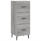 Highboard Grey Sonoma 34.5x34x180 cm Engineered Wood 3198871
