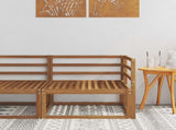 Outdoor Corner Sofa Natural 83 x 83 x 73 cm 900541
