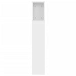 ZNTS Headboard Cabinet White 120x18.5x102.5 cm 811916