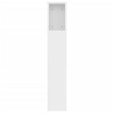ZNTS Headboard Cabinet White 120x18.5x102.5 cm 811916
