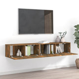 2 Piece TV Cabinet Set Smoked Oak Engineered Wood 3120281