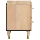 ZNTS Bedside Cabinet 40x33x46 cm Solid Wood Mango 358246