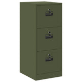 File Cabinet Olive Green 44 x 50 x 106.5 cm Cold-Rolled Steel 891602