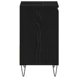 Bathroom Sink Cabinet Black Oak 65 x 33 x 60 cm Engineered Wood 862891