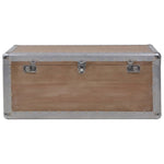 Storage Box Solid Fir Wood 91x52x40 cm Brown 246124