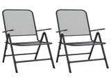 Garden Dining Set Anthracite Expanded metal mesh Medium Foldable 3084713