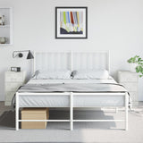 ZNTS Bedside Cabinets 2 pcs White 34.5x39x62 cm Steel 841786