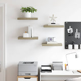 Floating Wall Shelves 4 pcs Oak 40x23.5x3.8 cm MDF 323870