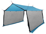Camping Tarp with Mesh Walls Blue 270 x 210 x 210 cm 42028568