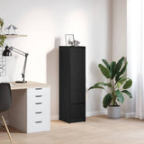 Highboard Black Oak 29.5x34x119.5 cm Engineered Wood 861653