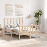 Bed Frame without Mattress Small Double Solid Wood Pine 3191941