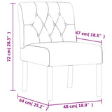 Slipper Chair LinenButton Design 352462