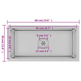 Handmade Kitchen Sink Stainless Steel 51504