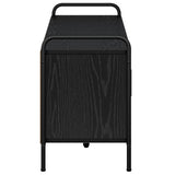 TV Cabinet 133 x 33 x 50 cm Black Oak Engineered Wood 8013716