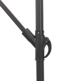 Garden Parasol with Steel Pole Brown 246x246x230 cm 4005074