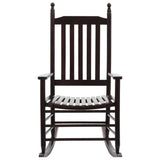 Rocking Chair Brown Poplar hardwood Standard Durable 45699