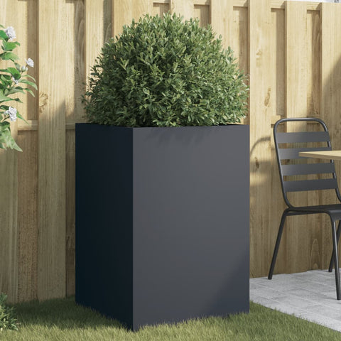 ZNTS Planter Anthracite 52x48x75 cm Cold-rolled Steel 841585