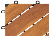 Decking Tile 30 pcs Brown 30 x 30 cm Acacia Hardwood 3444893