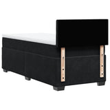 Box Spring Bed with Mattress Black 100x200 cm Velvet 3286248