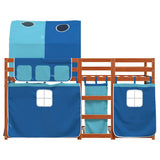 Bunk Bed without Mattress Blue 80x200 cm Solid Wood Pine 3284013