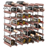 Wine Rack for 42 Bottles Brown Solid Wood Pine 340893