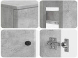 3 Piece Bathroom Cabinet Set BREDA Concrete Grey 3417804