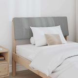Upholstered Headboard Light Grey 90 cm Solid Pine Wood 879249