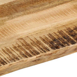 Table Top Live Edge 70x60x3.8 cm Solid Wood Rough Mango 370691