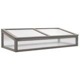 ZNTS Raised Bed with Greenhouse 110x54x120 cm Solid Fir Wood 316472
