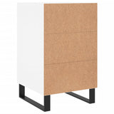 Bedside Cabinet White 40x40x66 cm Engineered Wood 827684