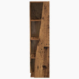 Corner Cabinet Old Wood 27.5x27x102cm Engineered Wood 889853