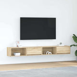 TV Cabinets 2 pcs Sonoma Oak 100x31x25.5 cm Engineered Wood 861477
