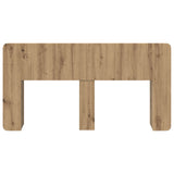 Headboard Cabinet with Storage Artisan Oak Engineered Wood 8001218
